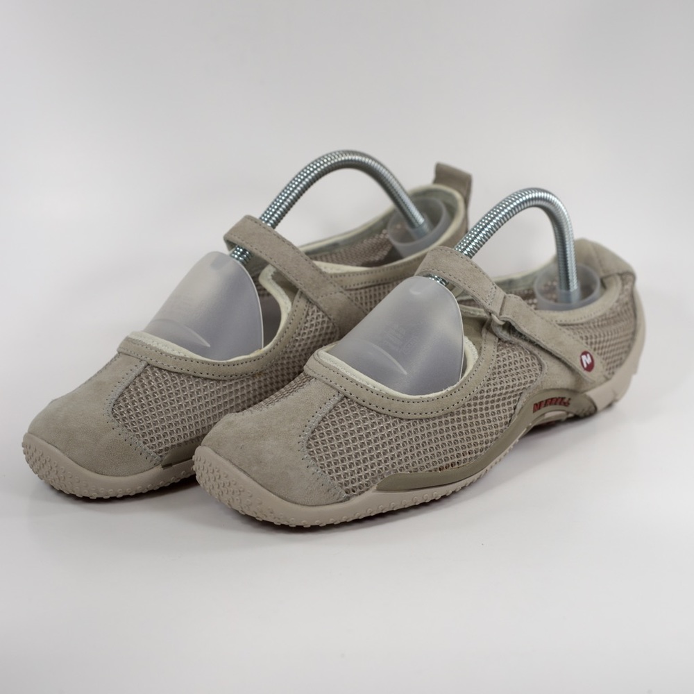 Merrell Circuit MJ Breeze Taupe Mary Jane Shoes Size 9.5 Womens J75084